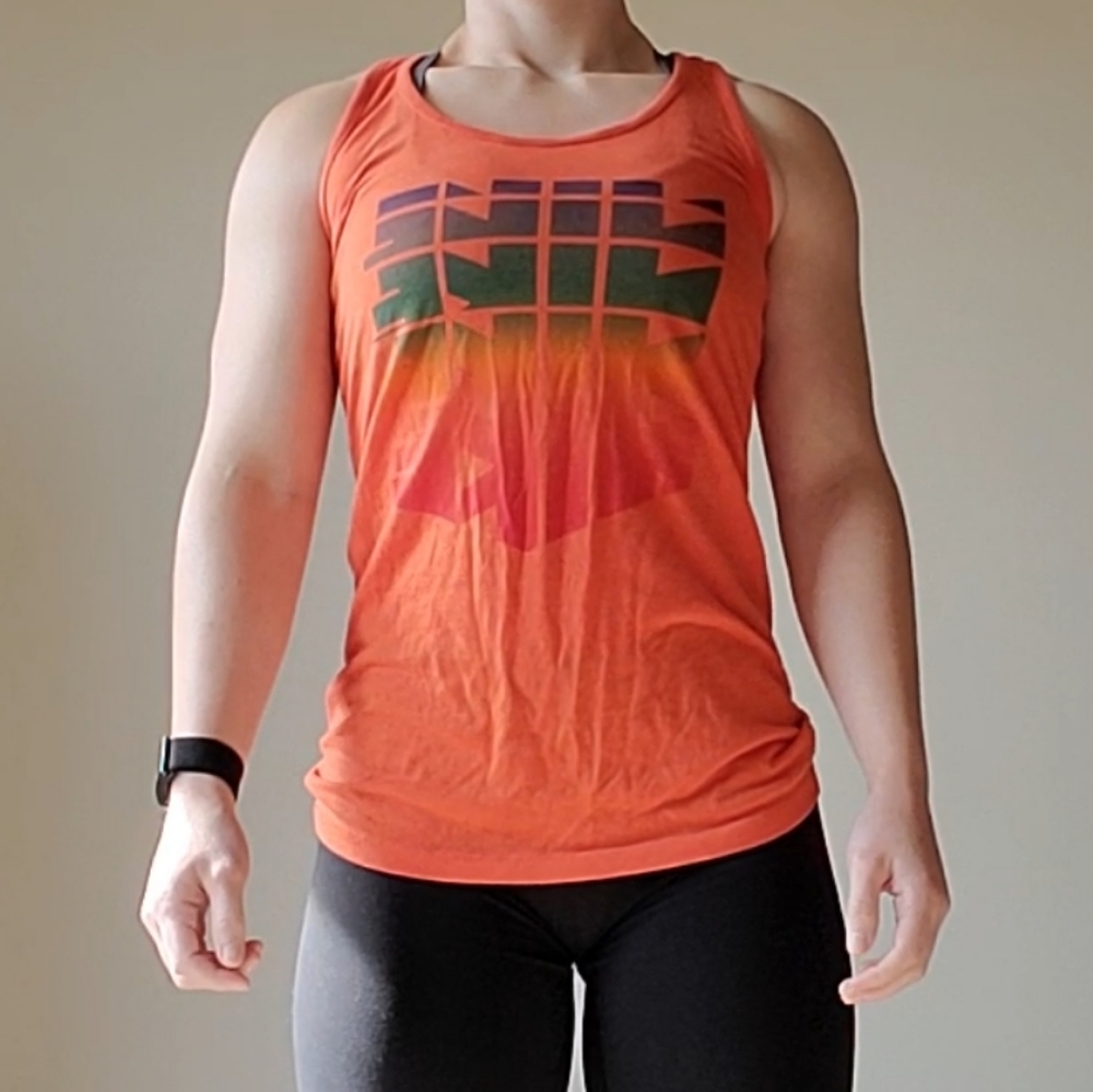Retro Vintage Rainbow Nike Tank Top